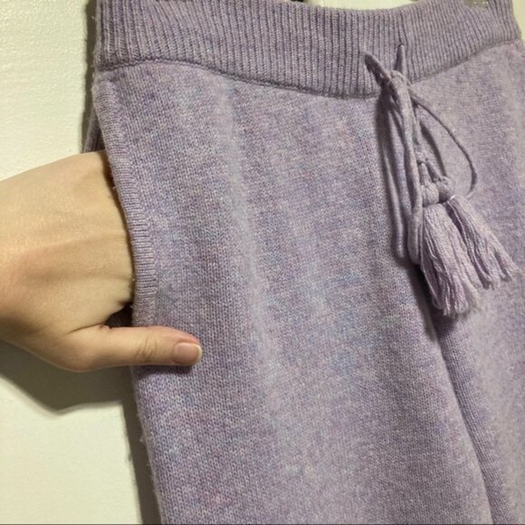 LoveShackFancy Tristan Pant in Purple, Wool Cashmere, Size Small - Picture 7 of 16